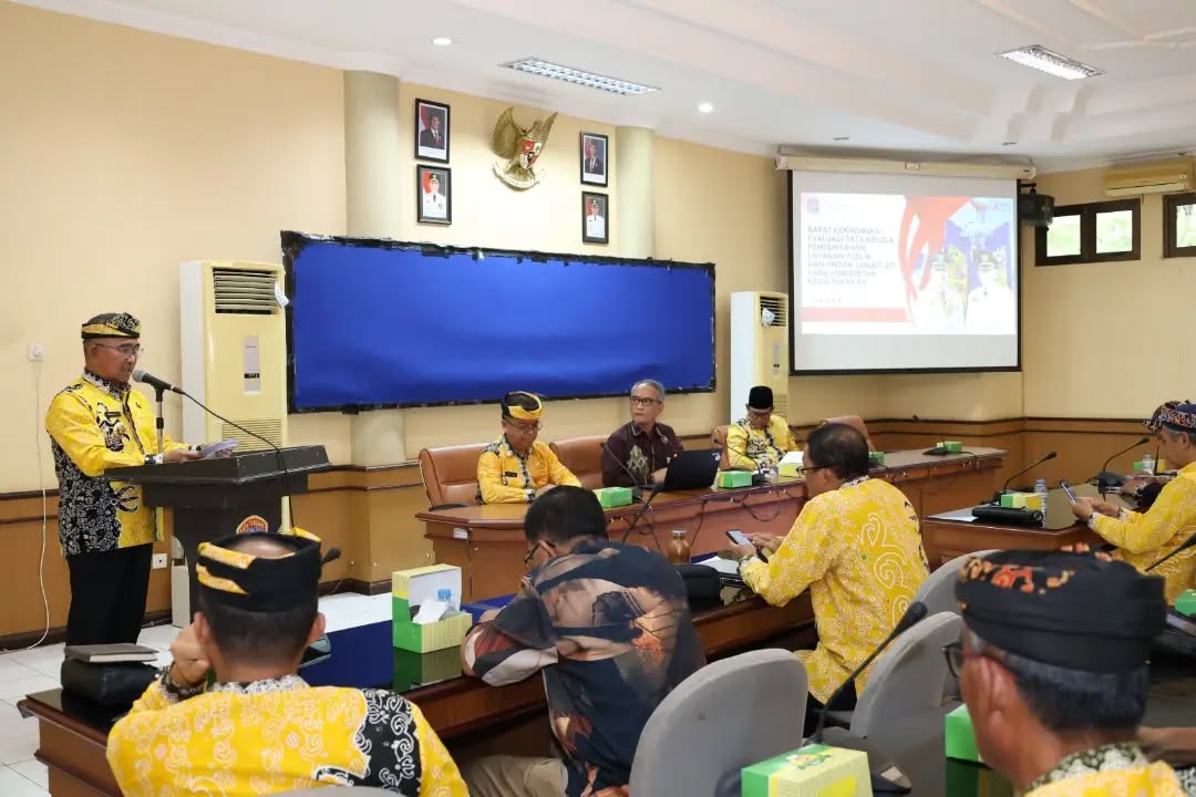 Rakor Evaluasi Tata Kelola Pemerintahan, Layanan Publik dan Tindak Lanjut SPI Pada Pemerintah Kota Tarakan Bersama KPK Republik Indonesia